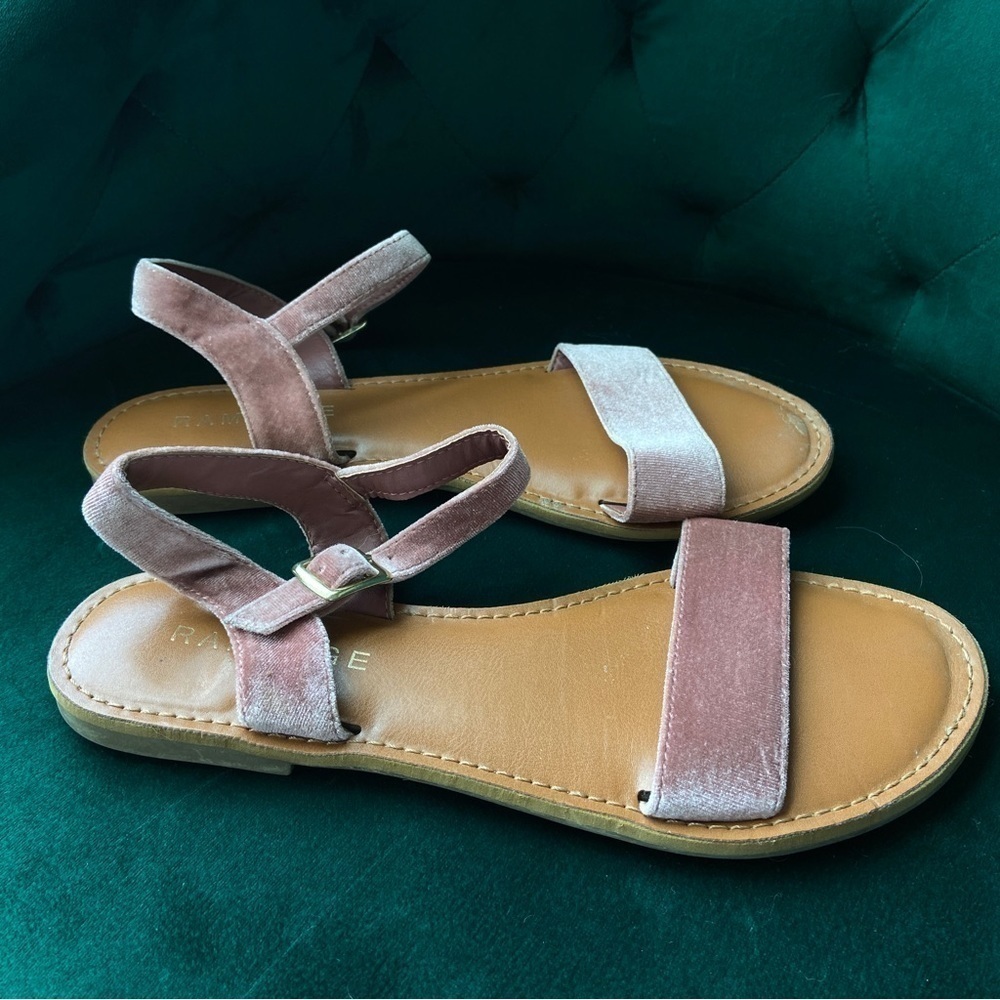 Rampage Velvet Pink Sandals - Picture 2 of 3